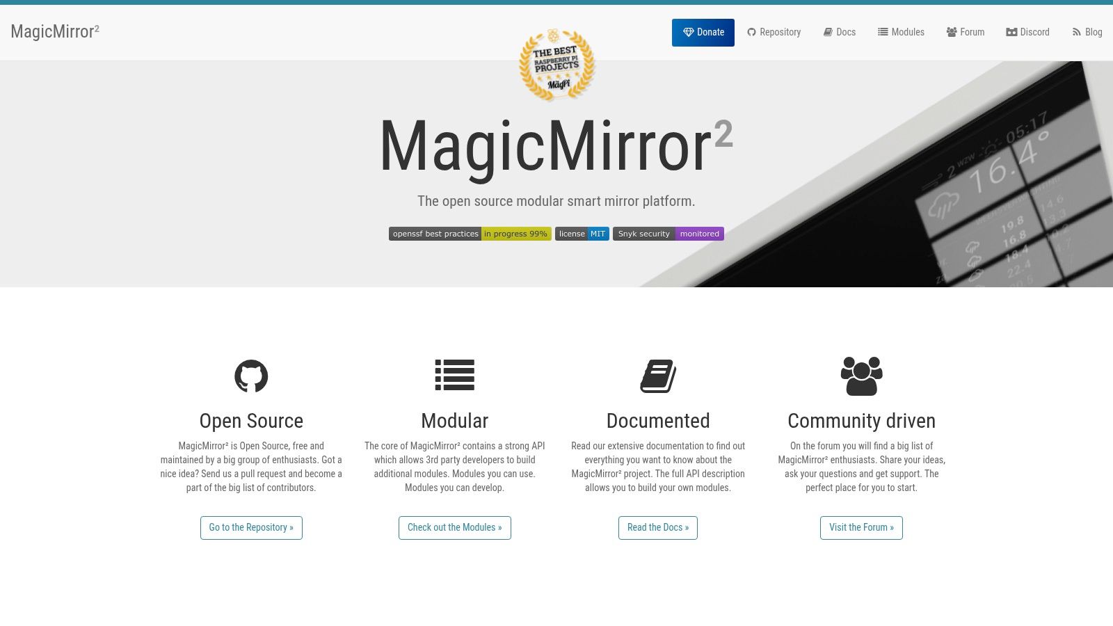 Magic Mirror Display