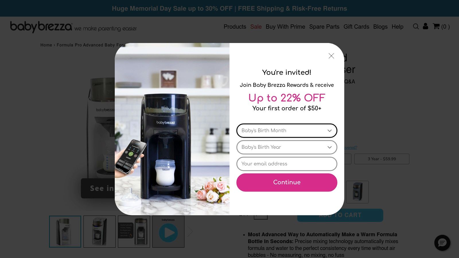 Baby Brezza Formula Pro Advanced