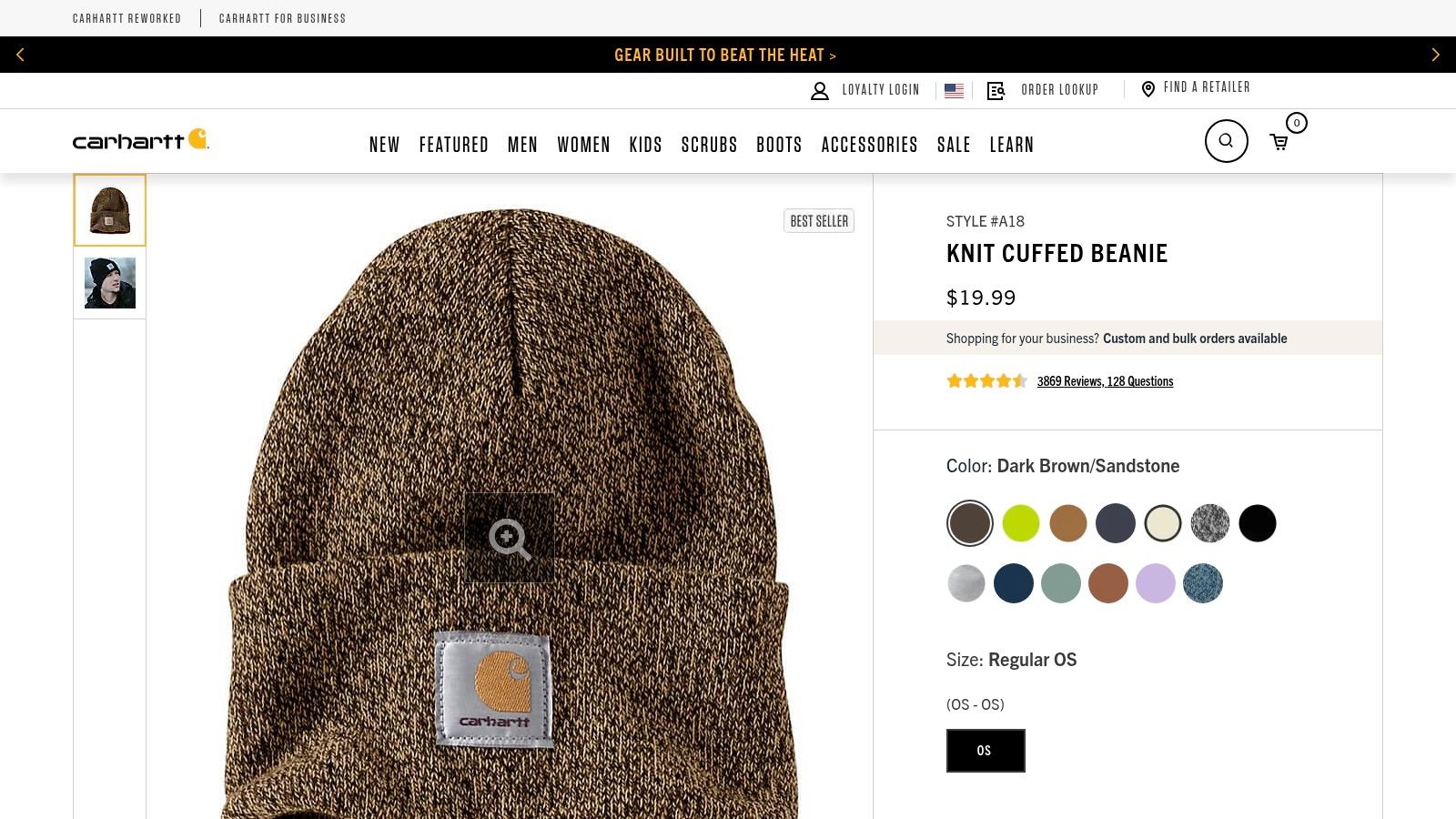 Carhartt Acrylic Watch Hat