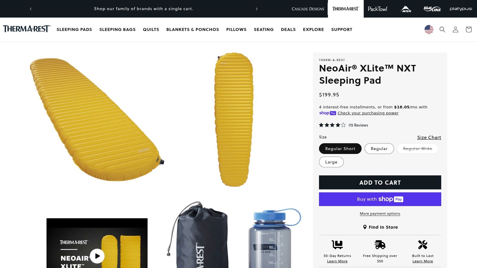 Therm-a-Rest NeoAir XLite Sleeping Pad