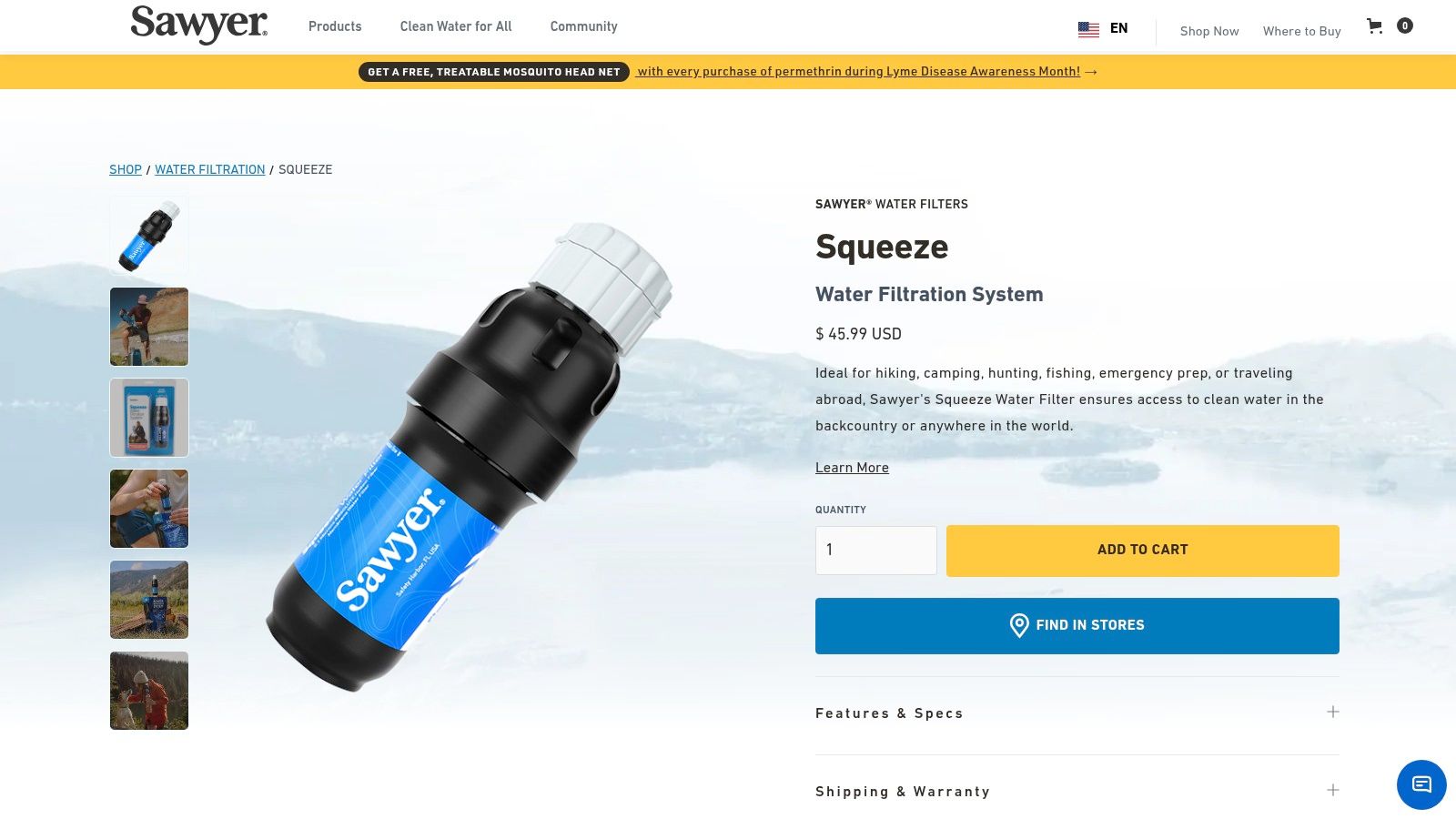 Sawyer Squeeze Water Filter