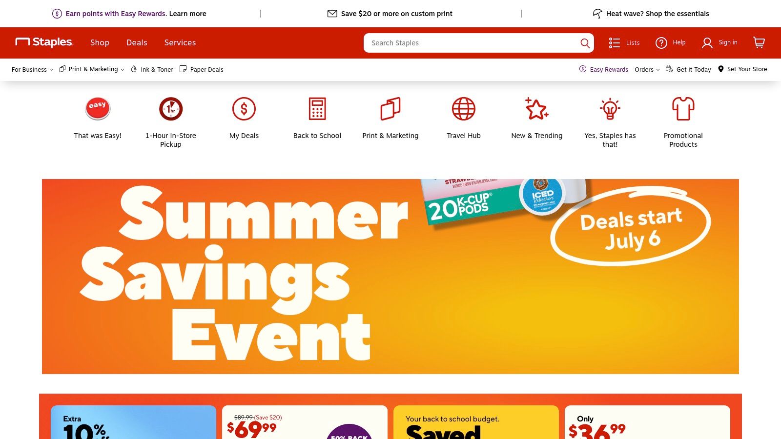 Staples