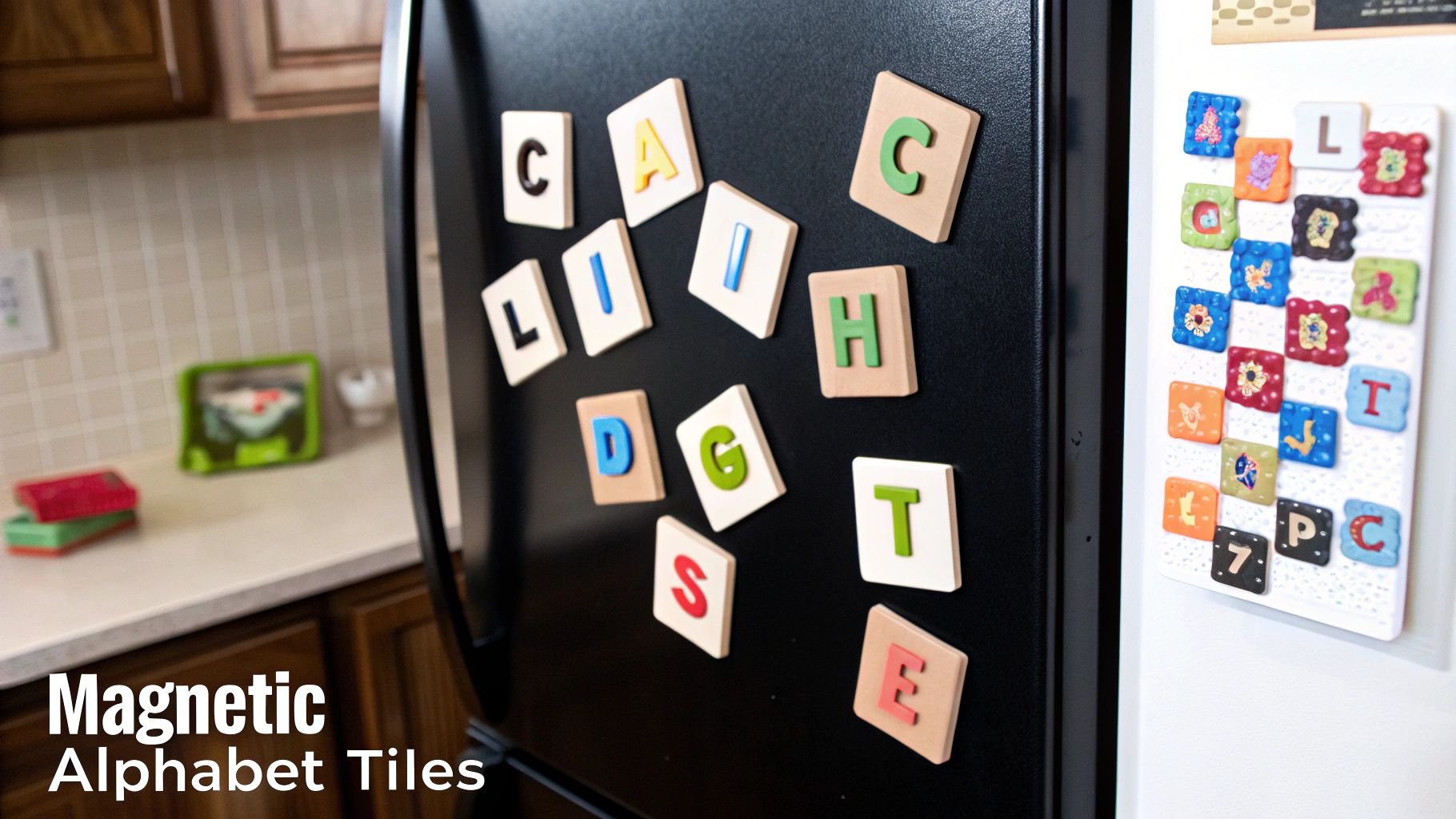 Montessori Sandpaper Letters with Objects