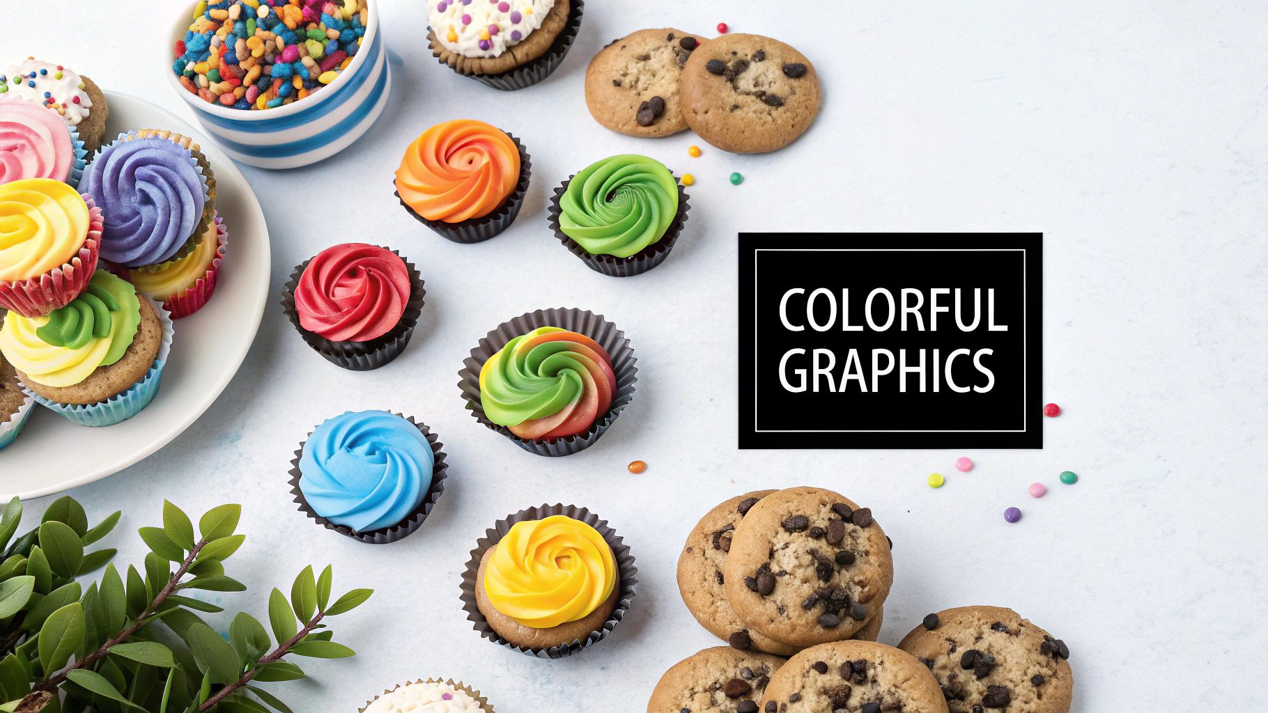 Colorful Illustrated Food Graphics