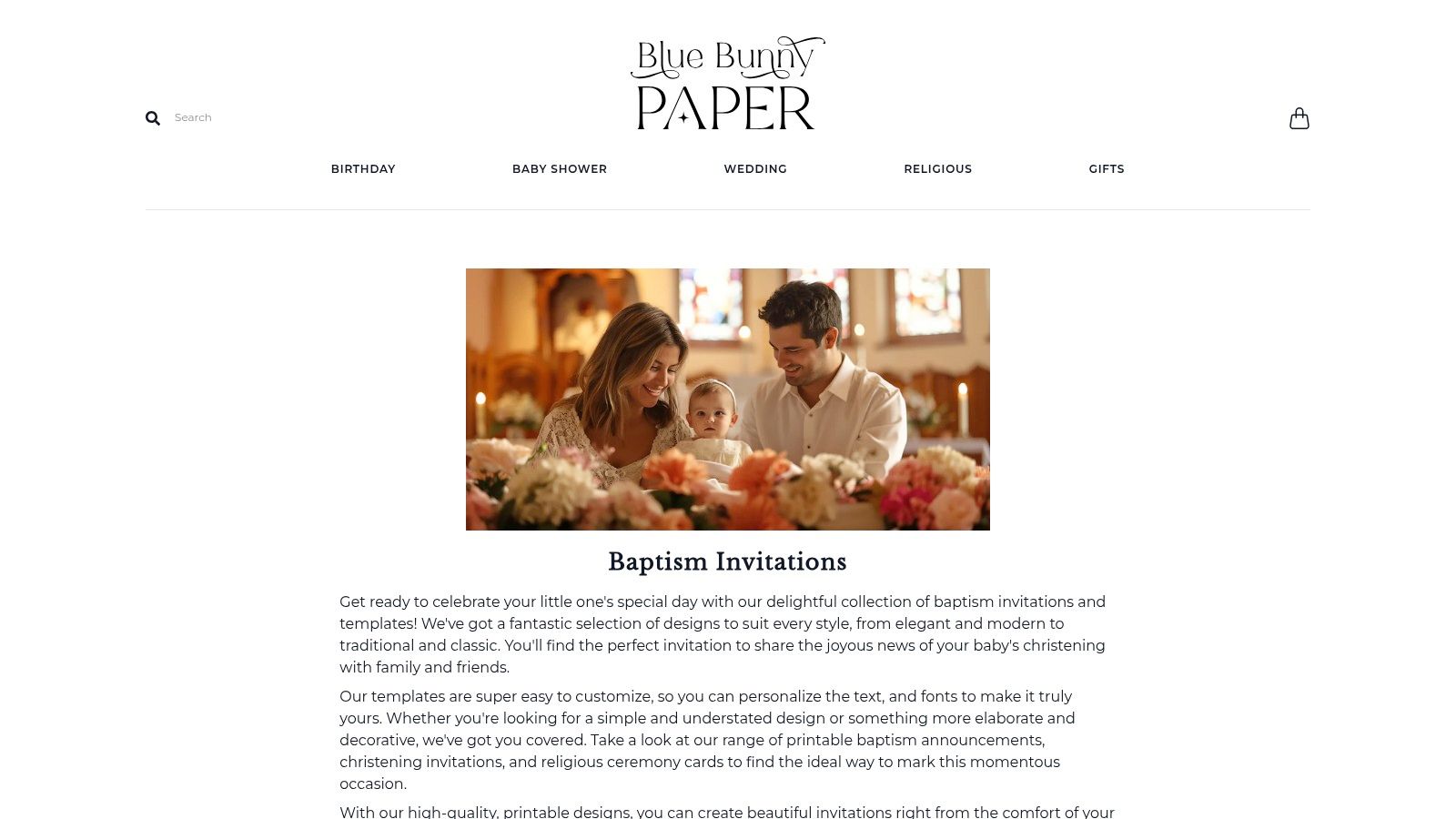 Blue Bunny Paper