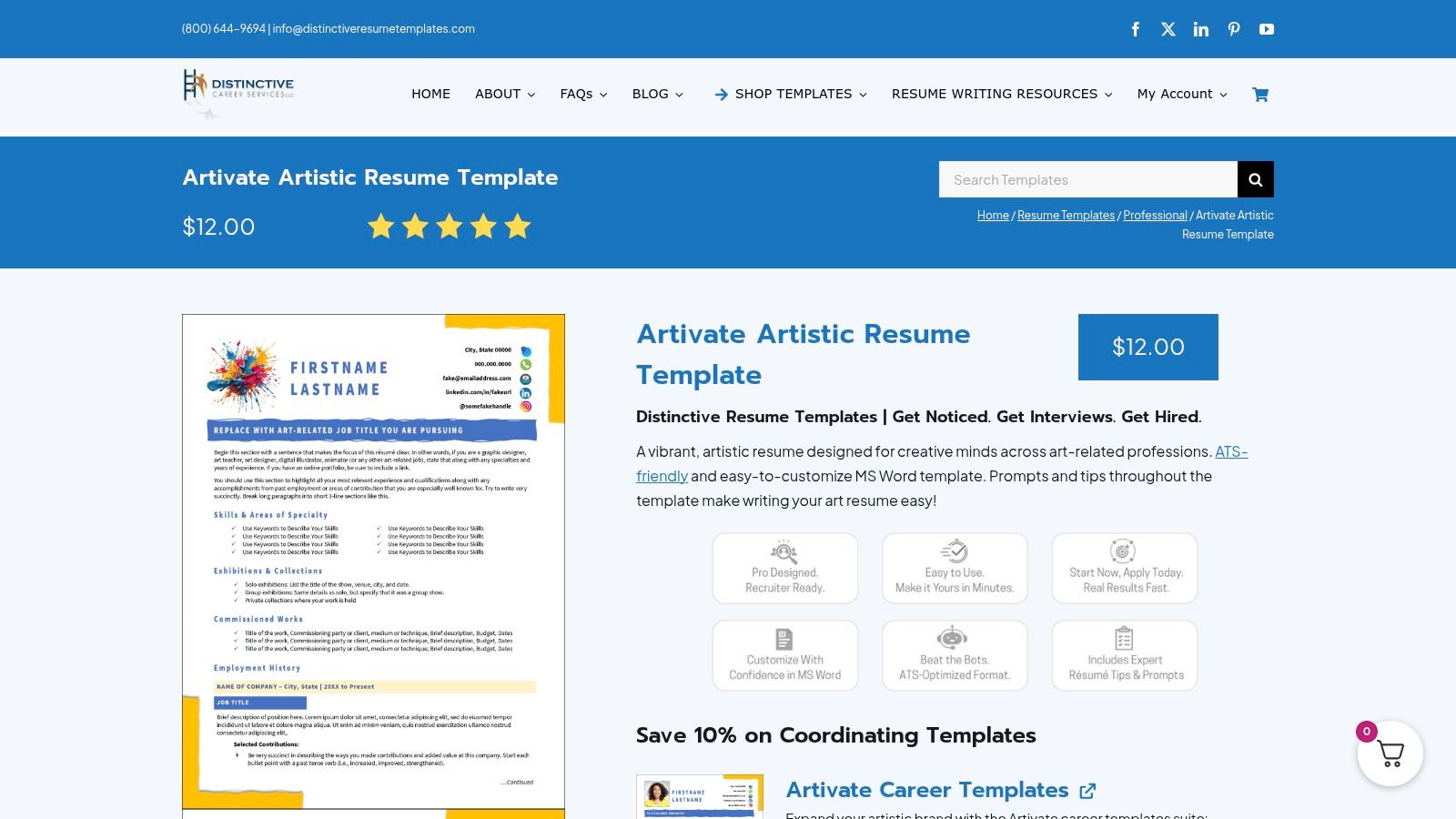 Distinctive Resume Templates