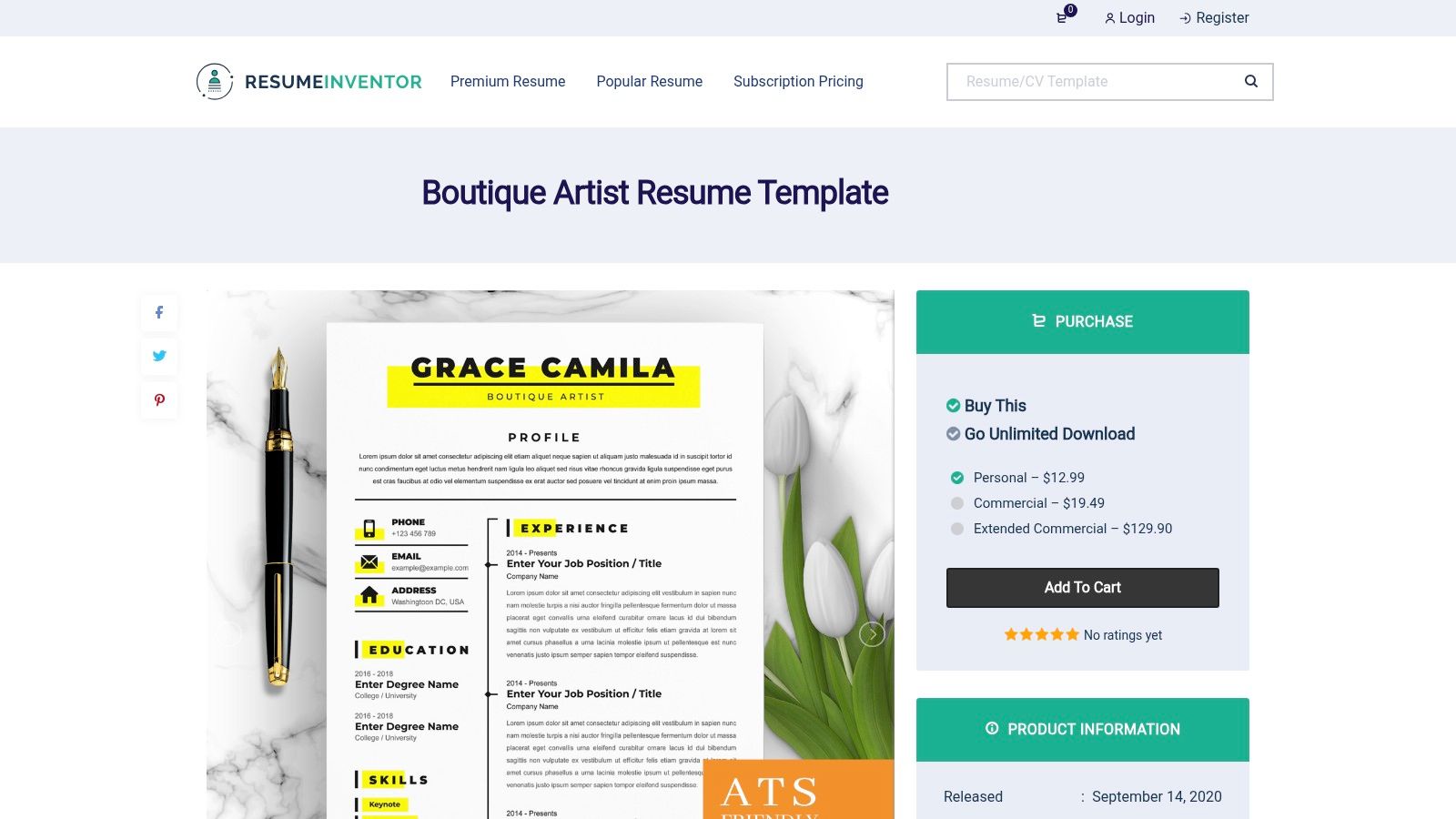 Resume Inventor
