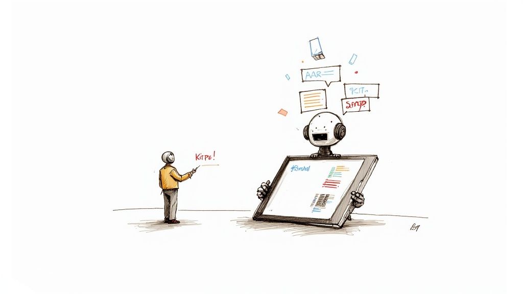 An abstract image representing AI and video creation with glowing neural network lines.