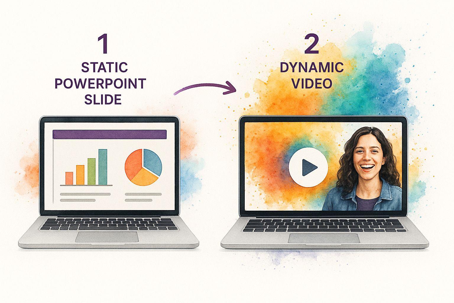 Static PowerPoint slide into Dynamic Video