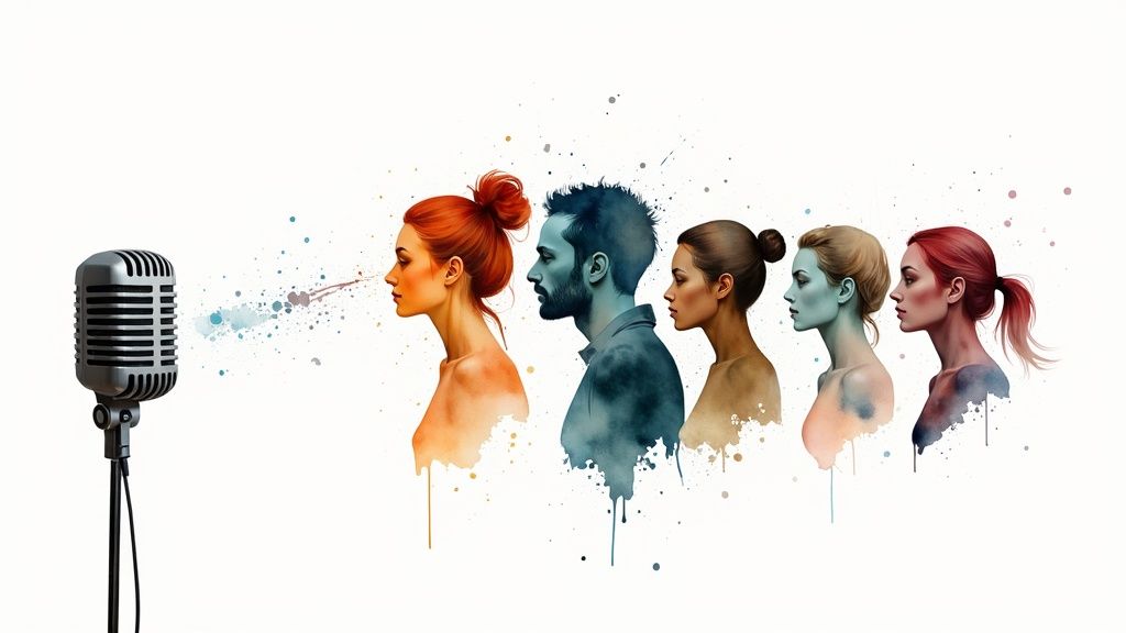 Selecting the right AI Avatar and cloning voices.