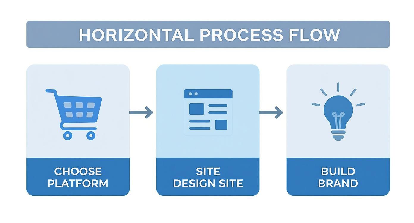  Steps from choosing a platform to creating a brand identity
