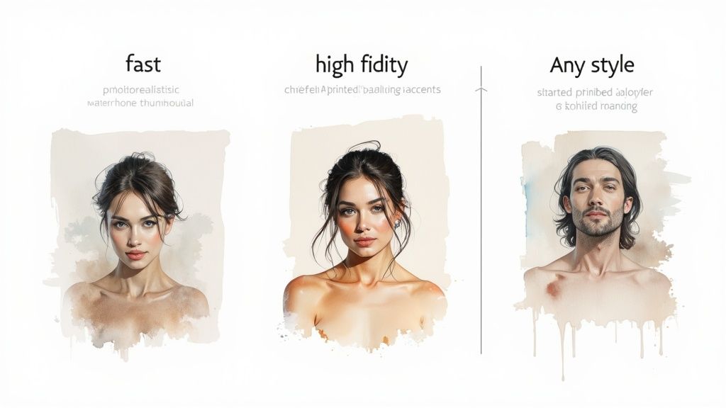 Comparison of style transfer ai models