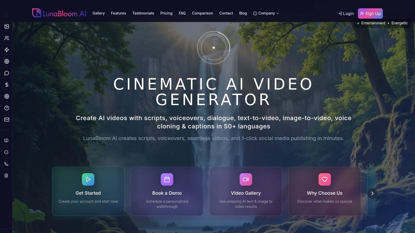 lunabloomai Homepage