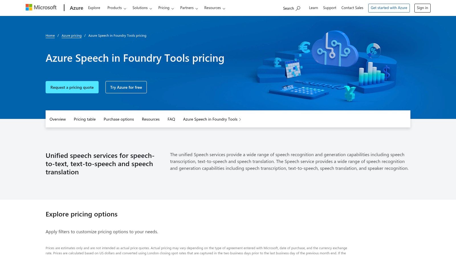 Microsoft Azure — Azure AI Speech & Voice Live API