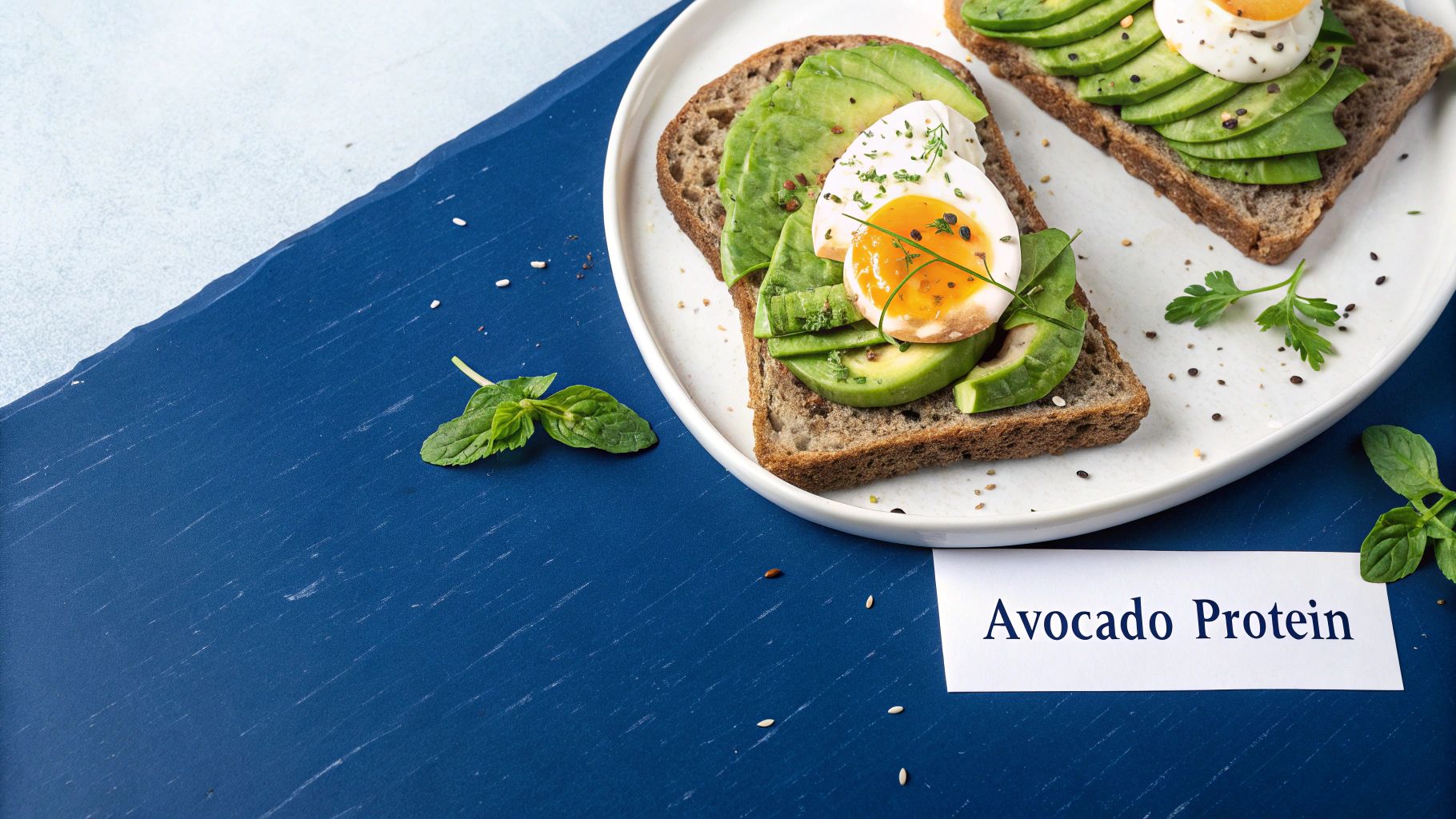Whole Grain Toast with Avocado and Egg