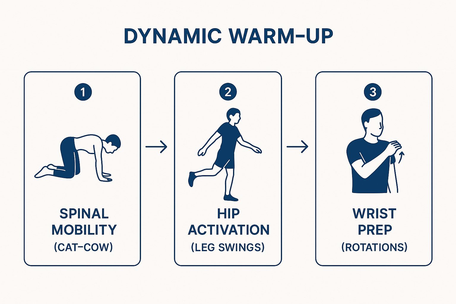 Infographic about home calisthenics routine