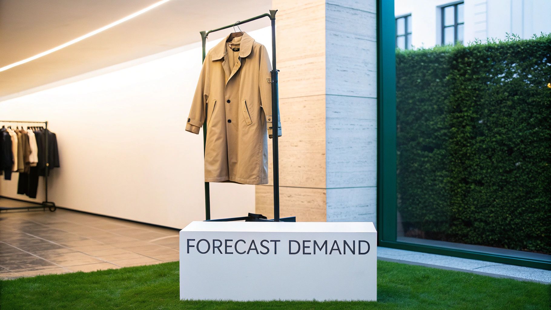 A strategic diagram showing how forecasting can lead to spotting market shifts, illustrated with charts and graphs.