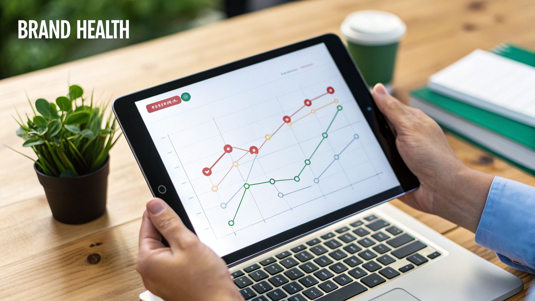 A line graph comparing the search interest of multiple competing brands over time.