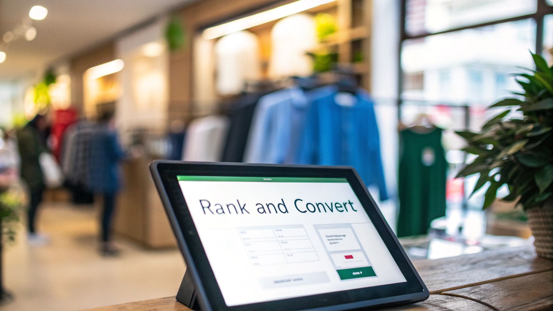 A chart showing website traffic and conversion rates trending upwards.