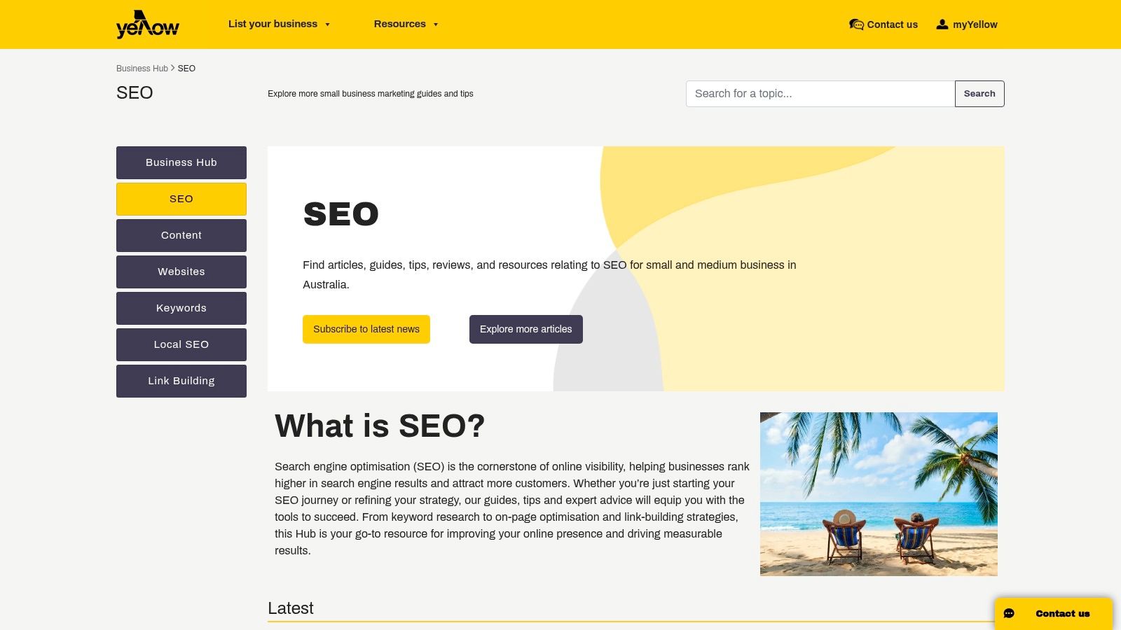 Yellow (Australia) — SEO services and Perth listings