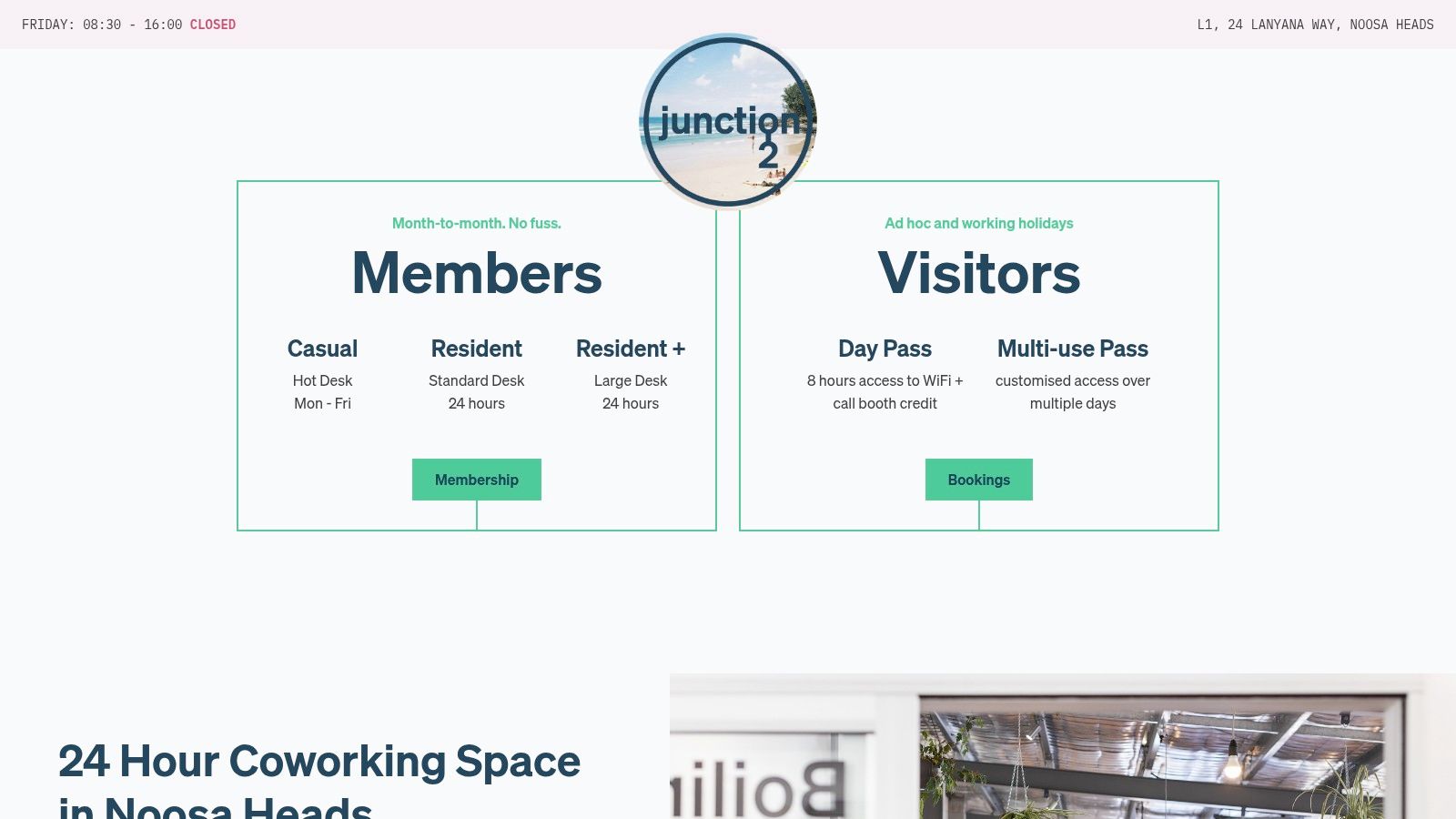 4. Junction 2 Coworking (Noosa Junction): The Transparent Noosa Hub