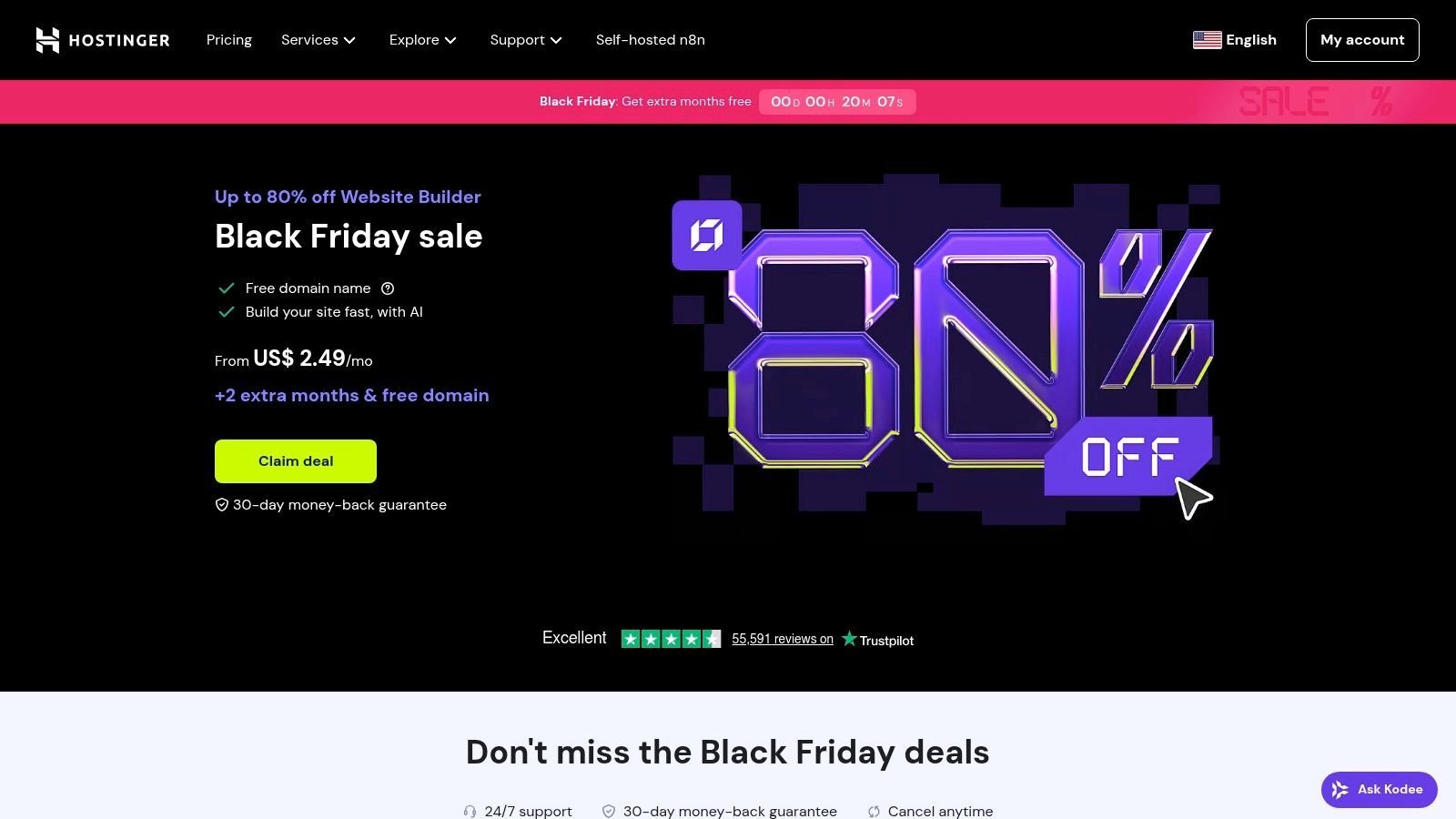 Hostinger Website Builder (formerly Zyro)