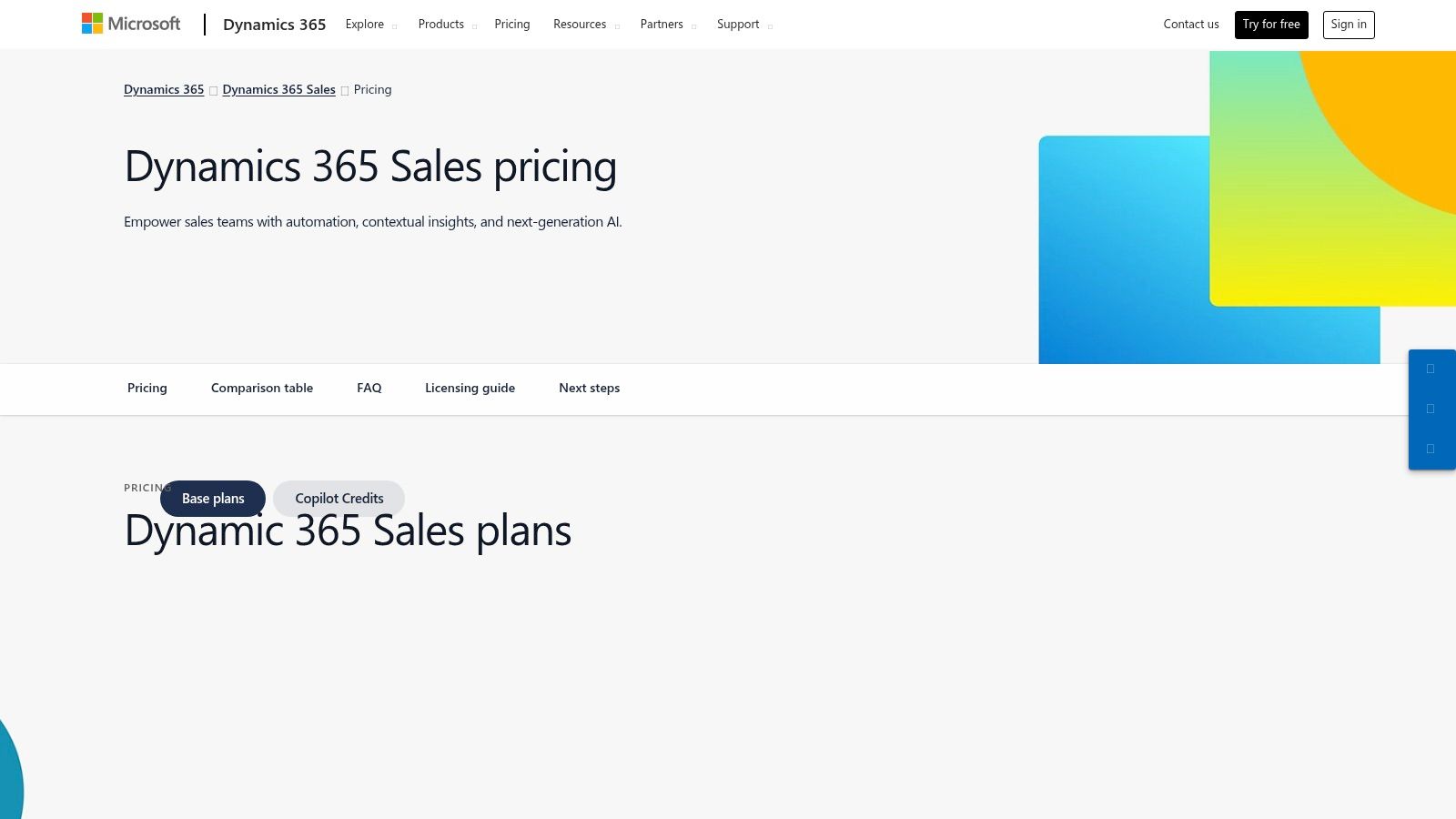 Microsoft Dynamics 365 Sales
