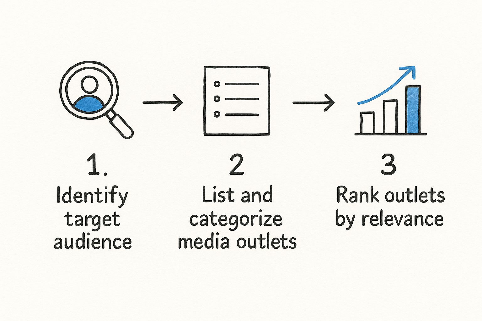 Infographic about pitch to media