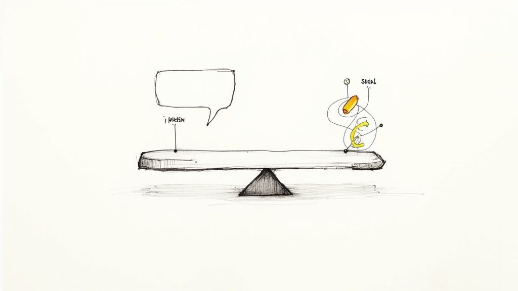 A marketing team collaborating on a strategy for earned media value