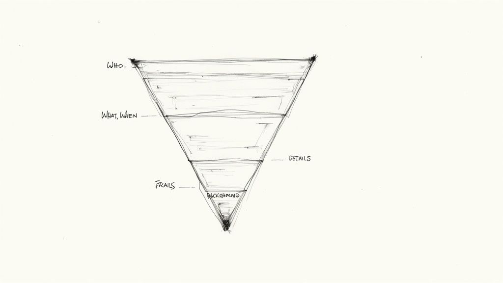 Follow the Inverted Pyramid Structure