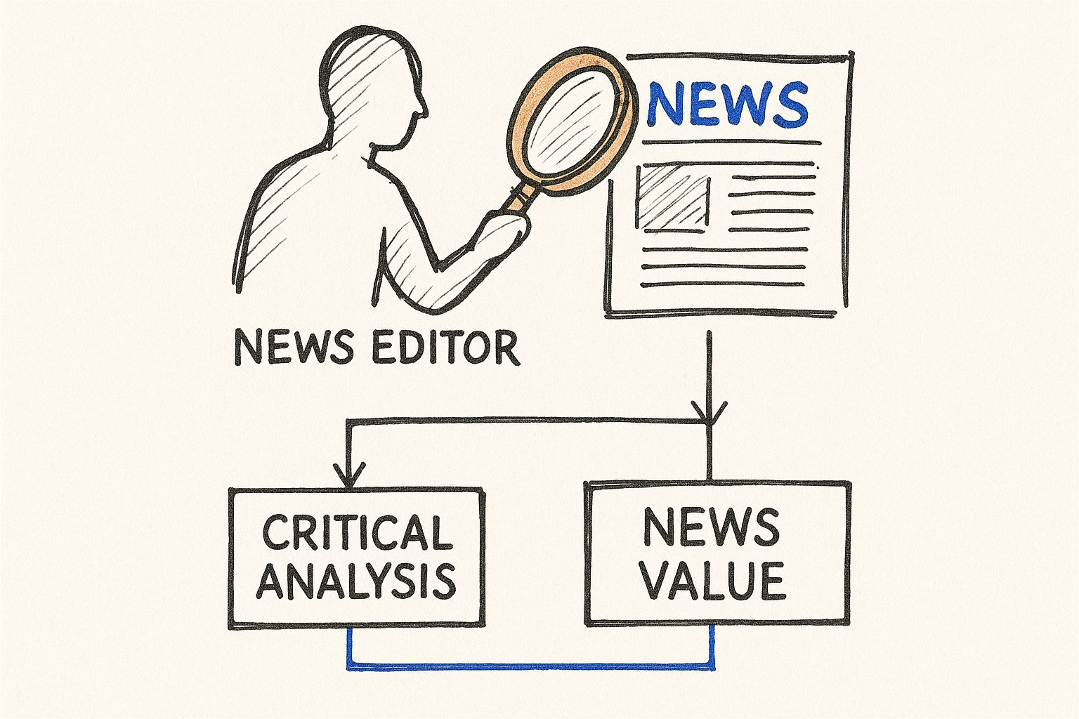 Infographic about what makes a story newsworthy