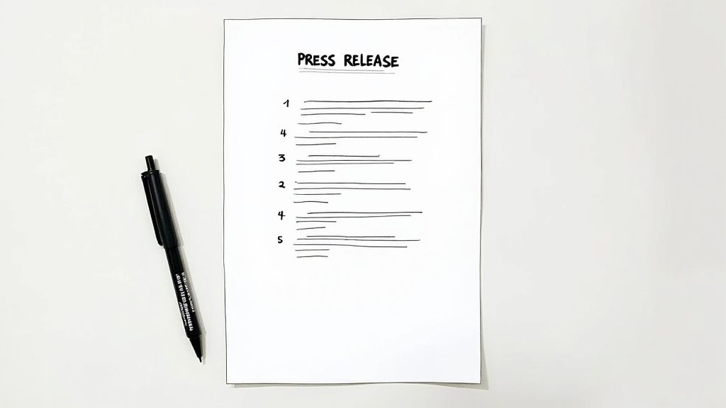 Infographic showing a person adapting their strategy to win media relations