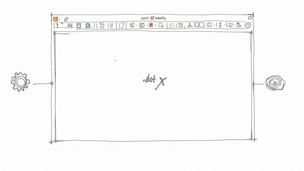A professional media release template displayed on a laptop screen with clear placeholders for headline, body, and contact information.