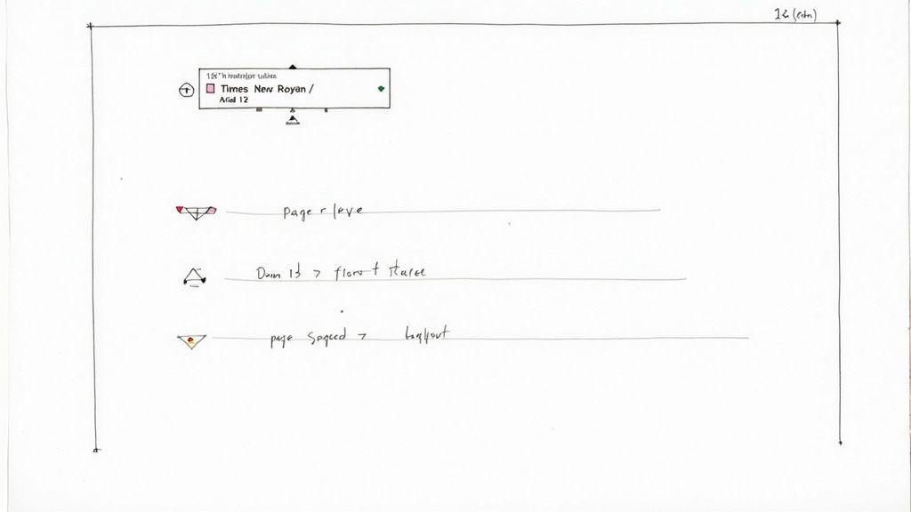 A person typing on a laptop, focused on creating a press release in Microsoft Word.