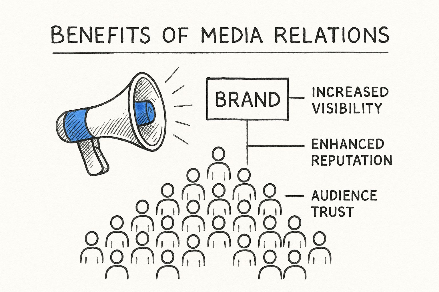 Infographic about what is media relations