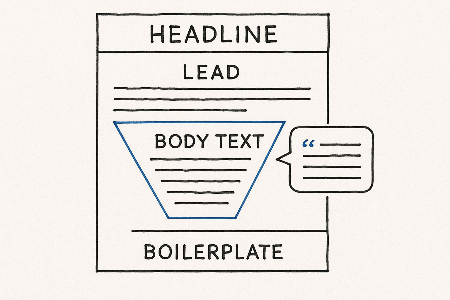 Infographic about how to send a news release