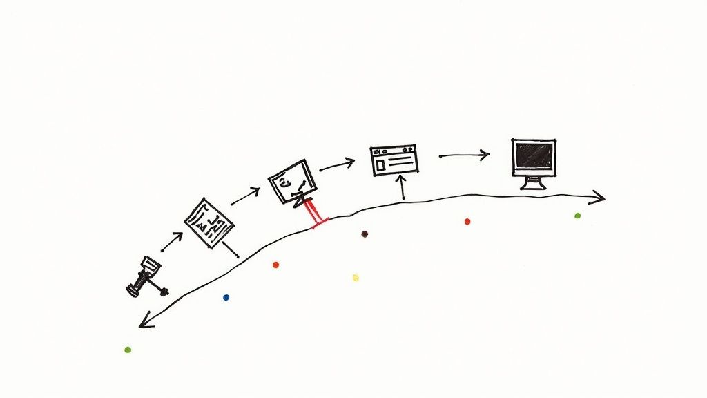 Journalists in a modern newsroom collaborating on stories, symbolizing coordinated media coverage.