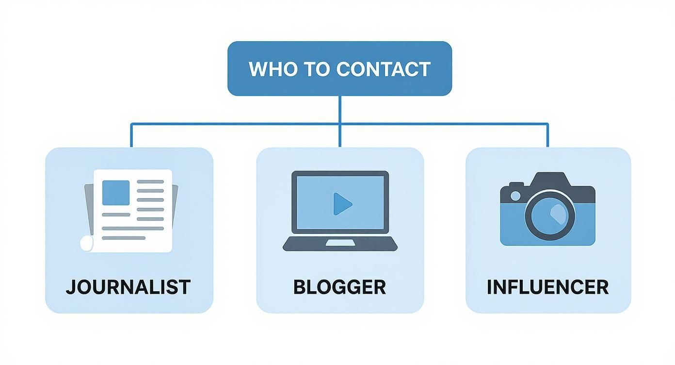 Infographic about how to send press release