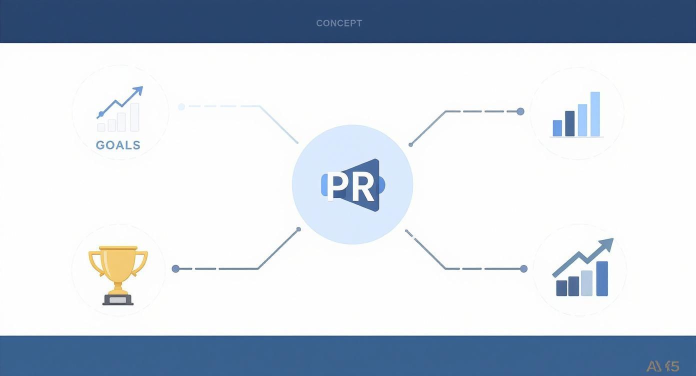 Infographic about measurement of pr