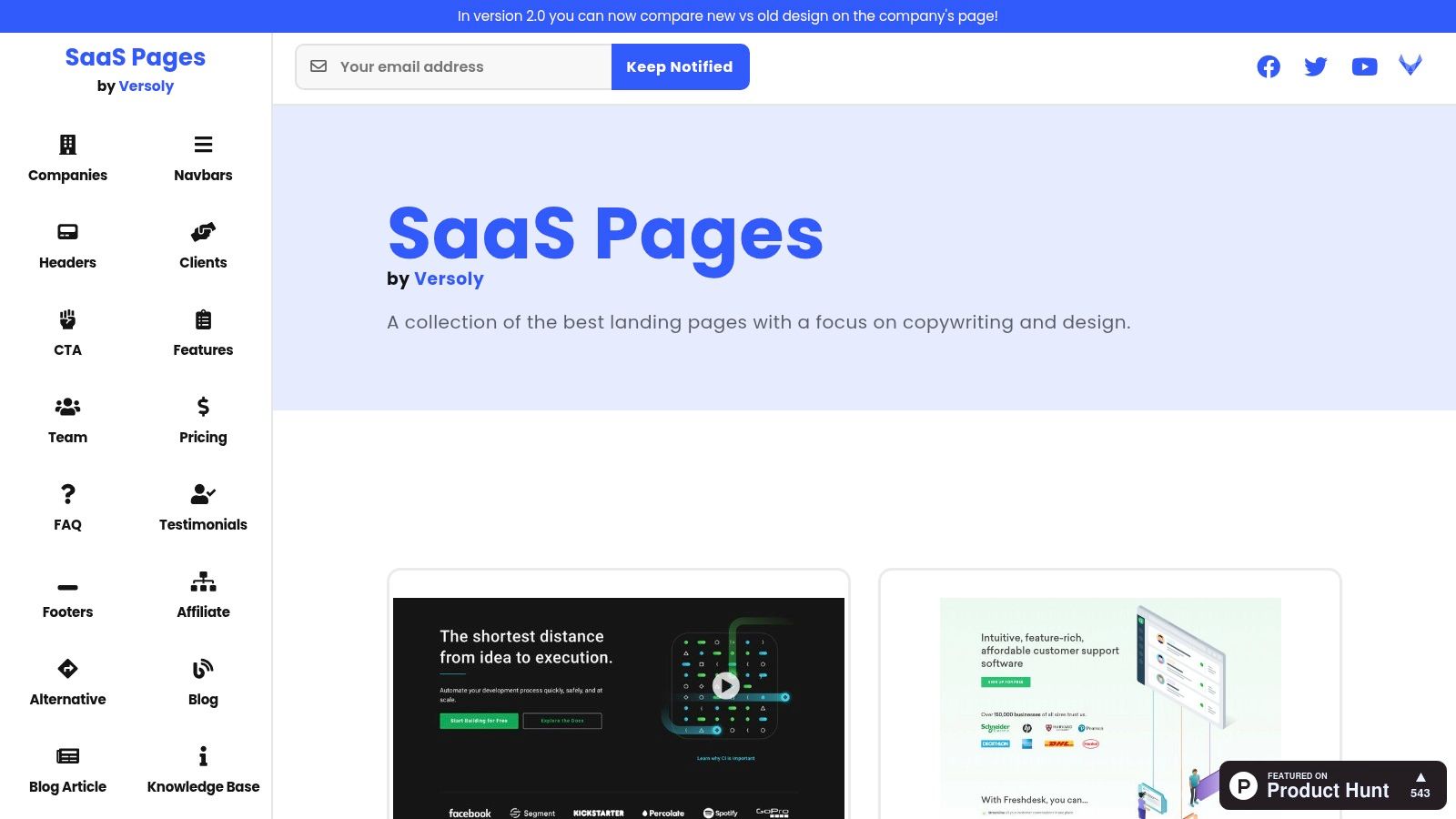 SaaS Pages (by Versoly)