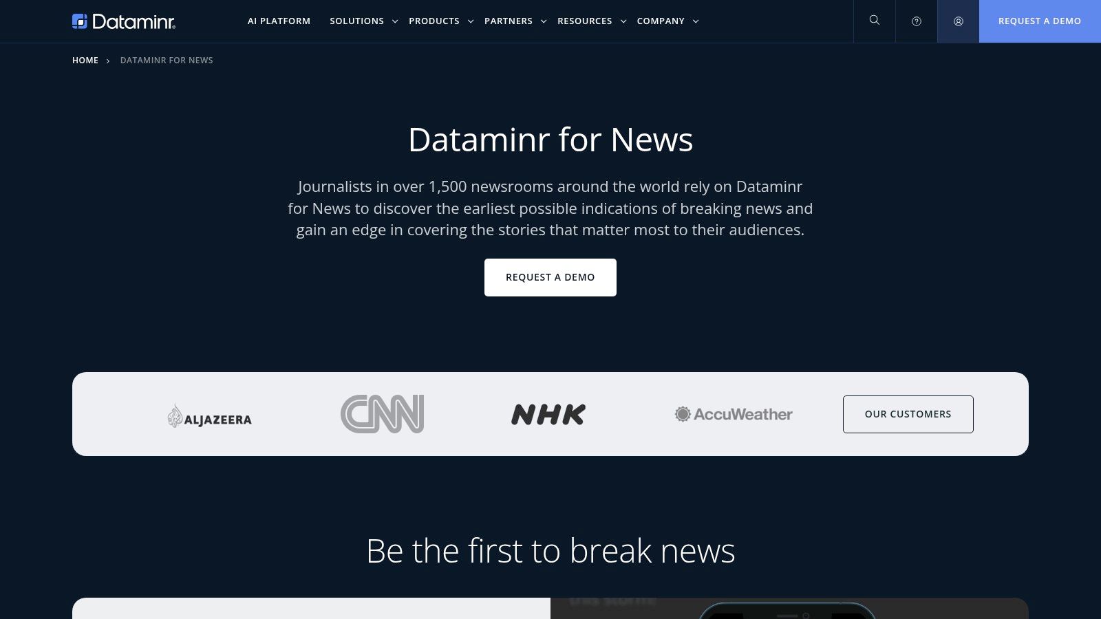 Dataminr for News