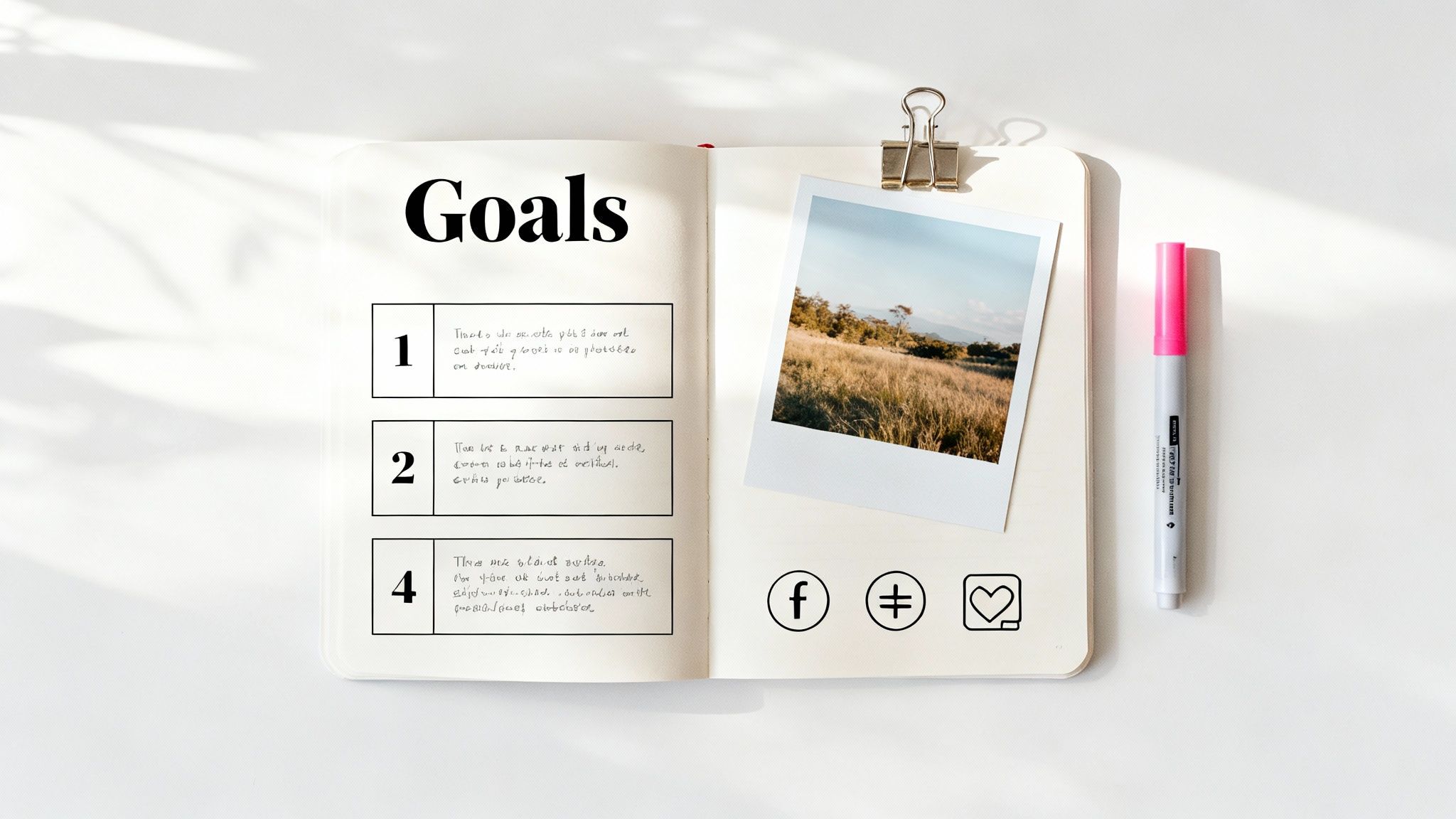 Goal Setting or Vision Board Spread