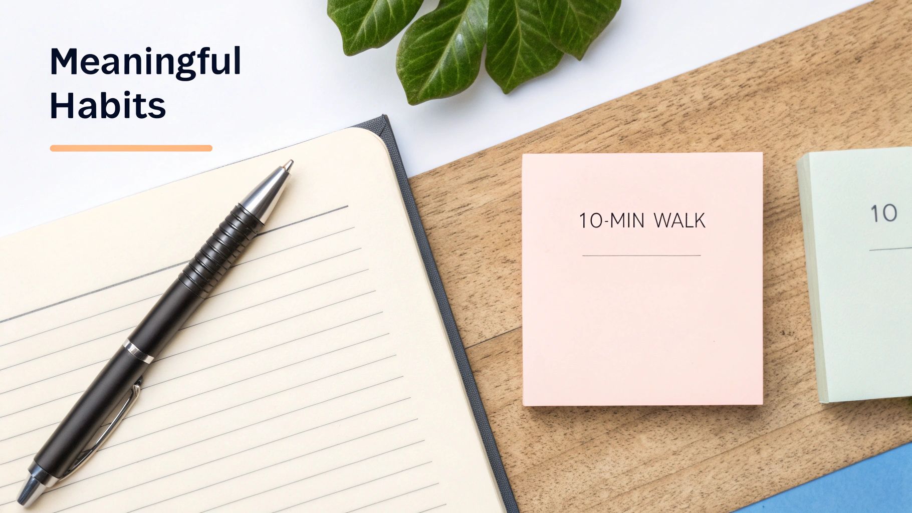 A close-up of a daily habit tracker printable with several habits checked off, showing a sense of progress.