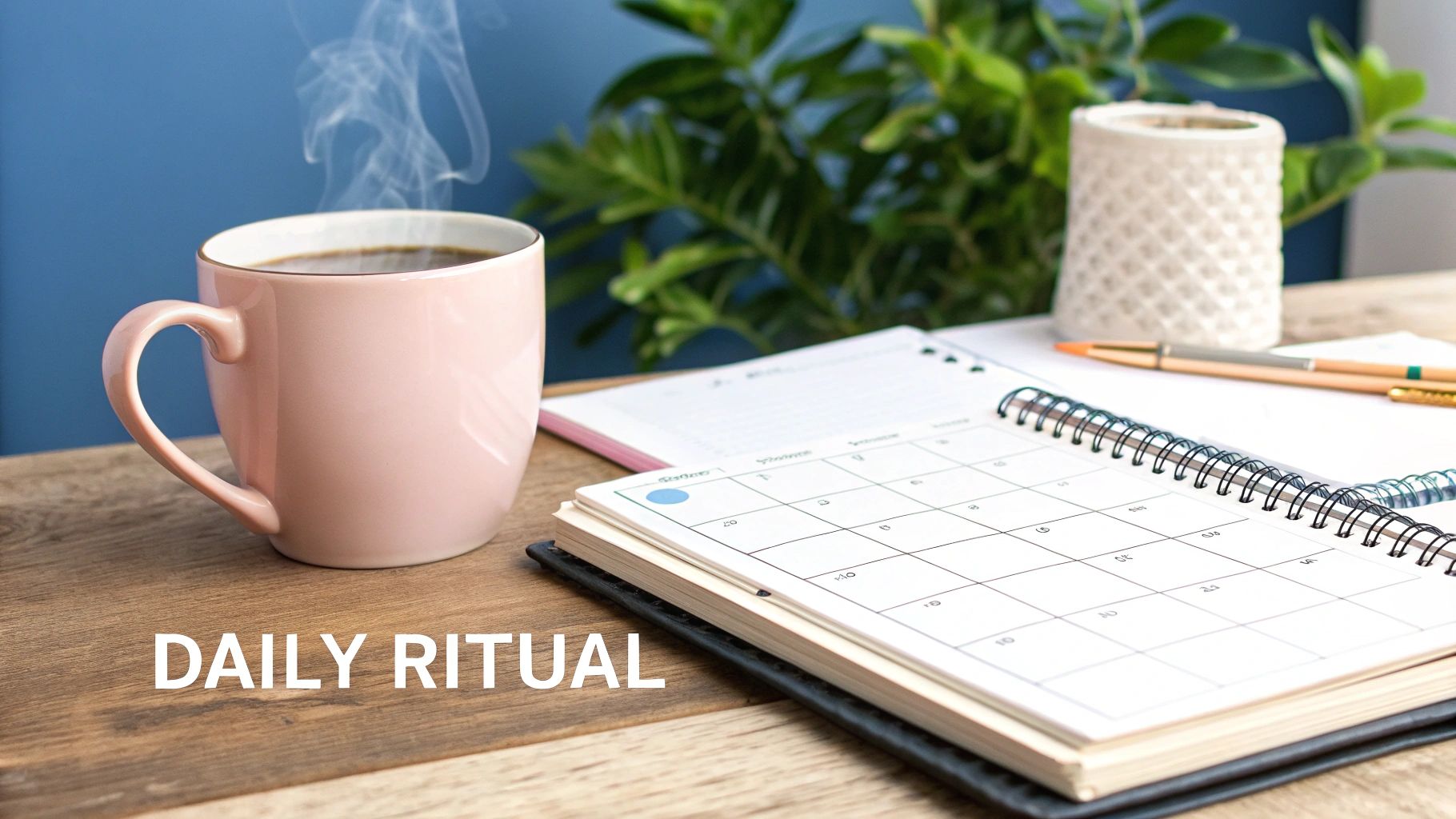 A person comfortably journaling in a cozy, sunlit space, portraying it as a cherished ritual.