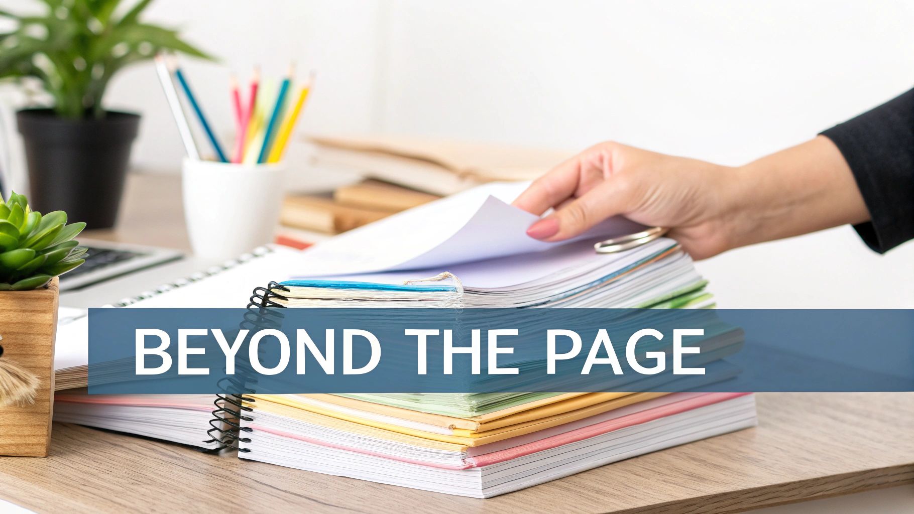 A beautifully completed page from a stress relief coloring book for adults lies next to a cup of tea.