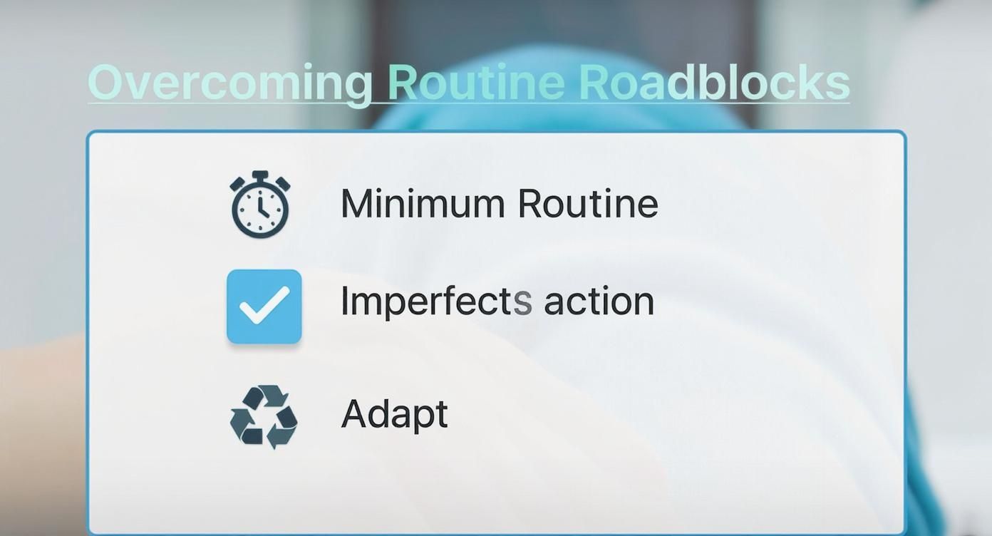 Infographic about how to create a morning routine