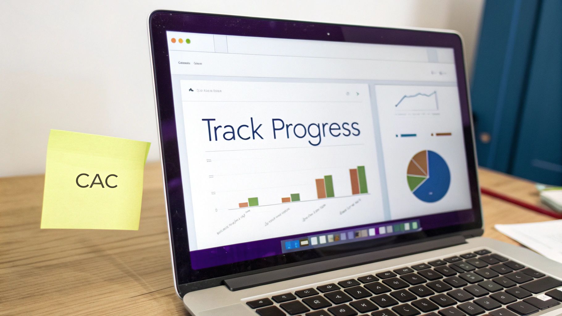 A dashboard showing key outreach metrics like reply rates and meetings booked.