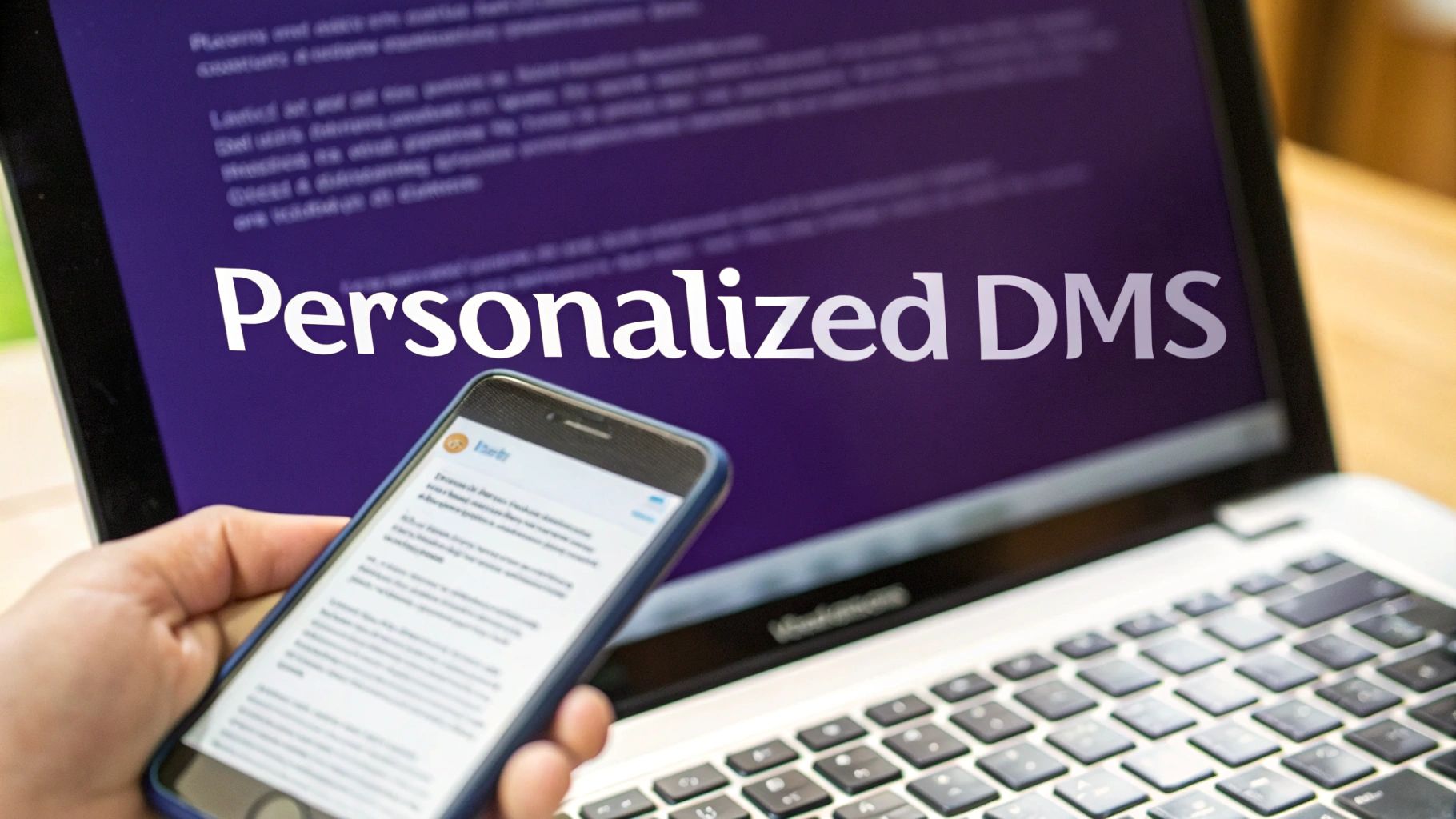 An abstract image showing AI neural networks and chat bubbles, symbolizing AI-powered messaging.