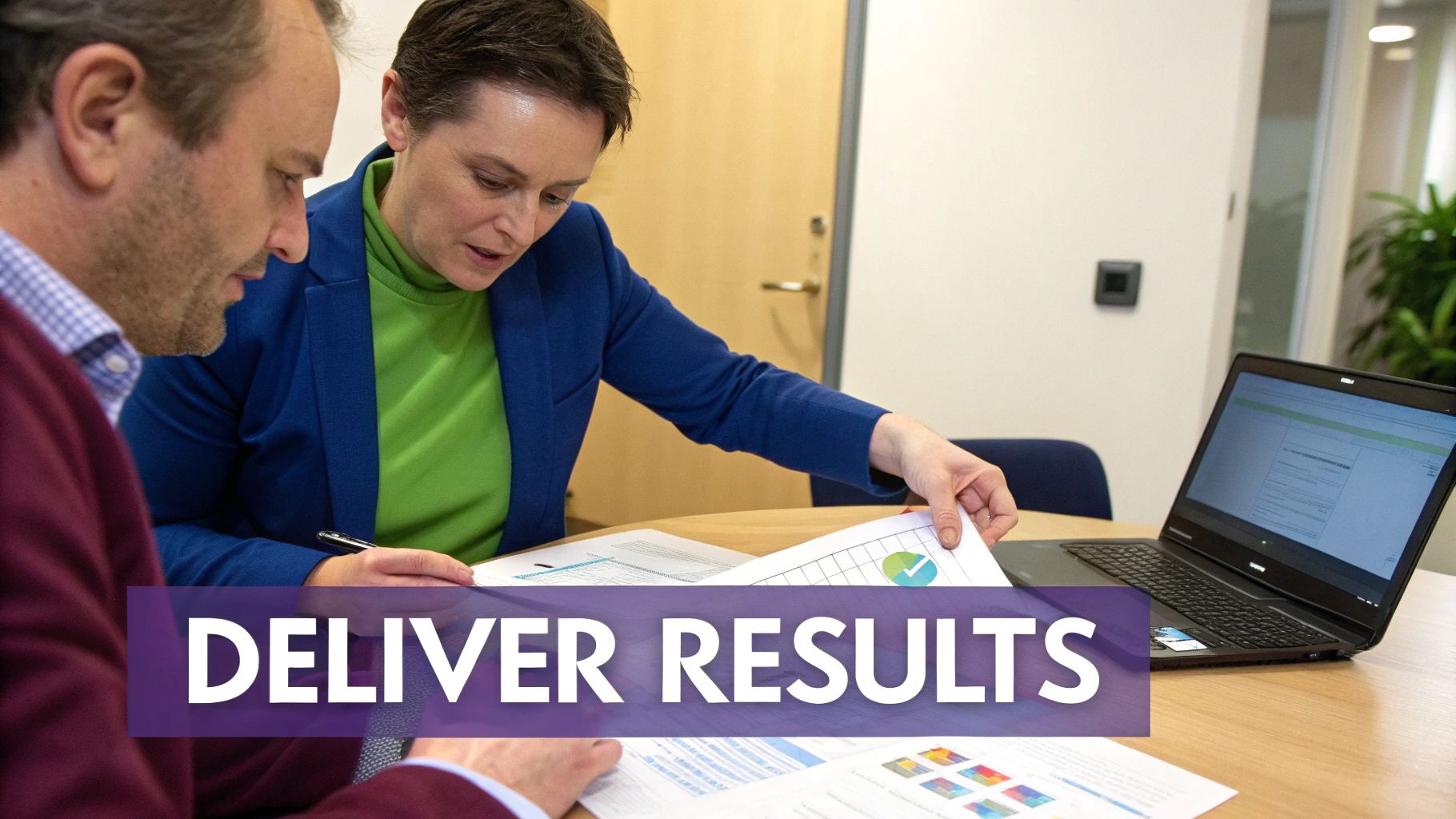 A business owner looking at a flowchart, symbolizing the transition from solo consultant to a scaled operation.