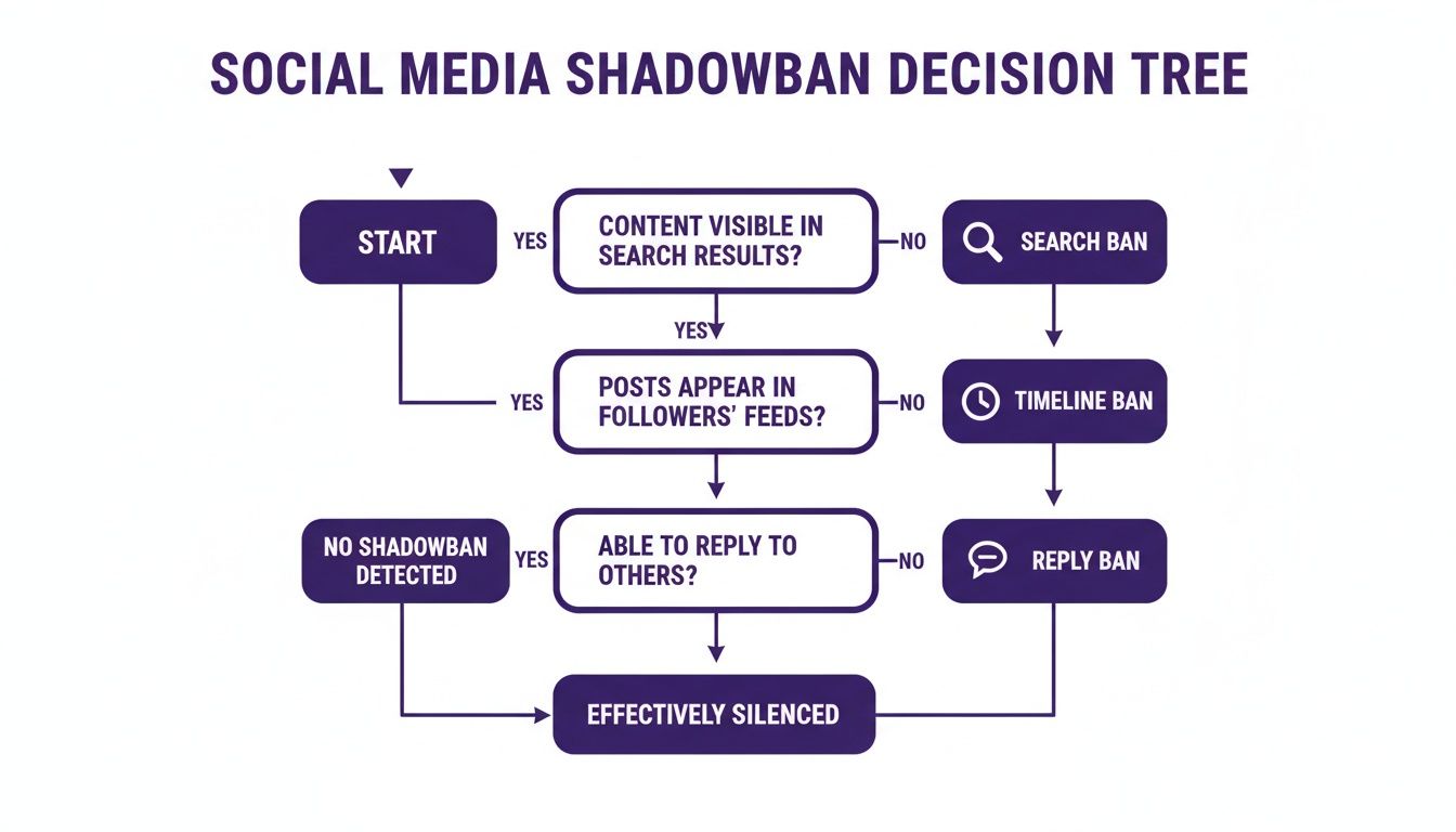 Infographic about am i shadowbanned on twitter